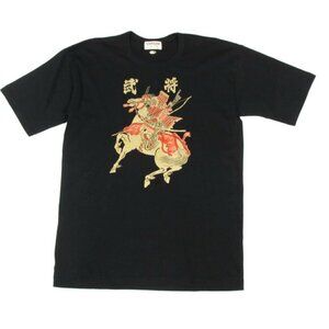 ICHI BAN Samari Warrarior Black Men's Crewneck T-Shirt Made in Japan sz L /149